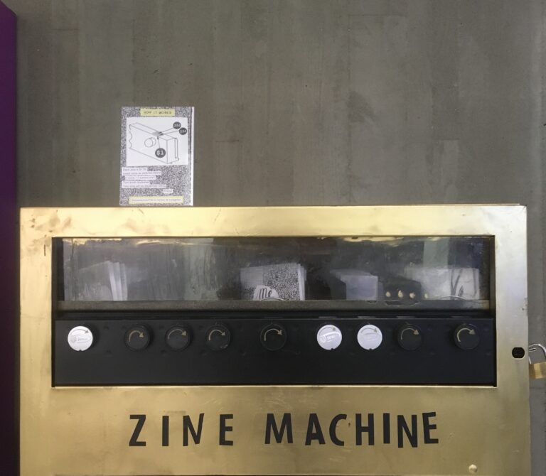 zine machine installation in allard hall march 2018