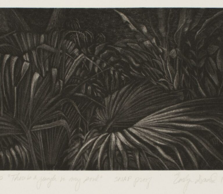 There is a Jungle in my Soul, a mezzotint by Evelyn David